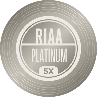 Resultado de imagem para 5x platinum riaa